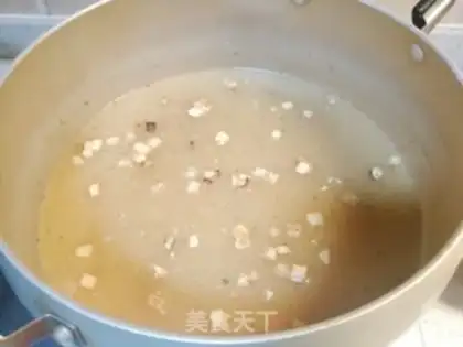 Make Monkey-head mushroom tofu step 3