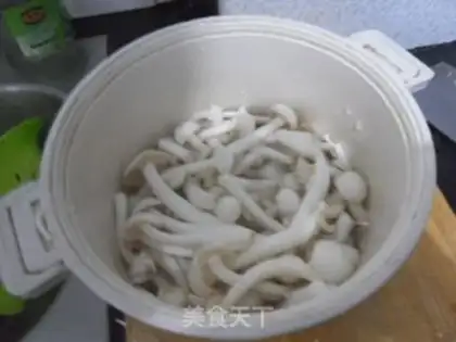 Make Shrimp, white mushroom step 1