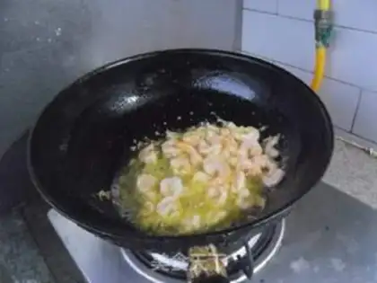 Make Shrimp, white mushroom step 5