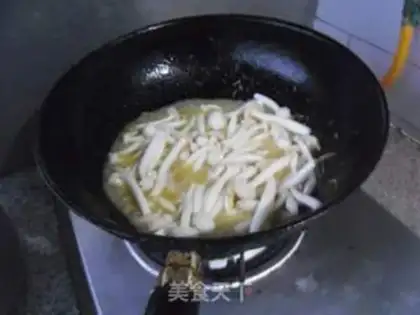 Make Shrimp, white mushroom step 7
