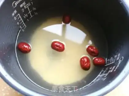 Make Pumpkin apple porridge step 1