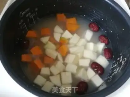 Make Pumpkin apple porridge step 3