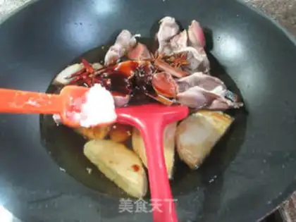 Make A sour chicken with ducks step 8