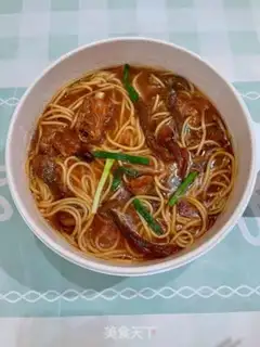 Make Moose mushroom ribs soup noodles step 6