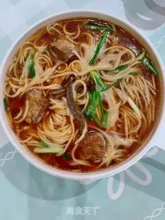 Make Moose mushroom ribs soup noodles step 8