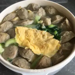 Make Meatball egg soup step 4