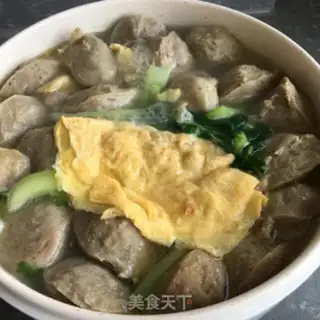 Make Meatball egg soup step 5