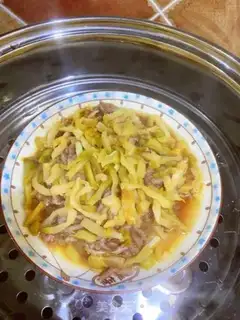 Make Steamed beef silk step 4