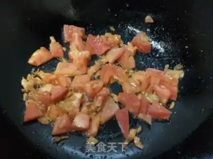 Make Tomato egg paste step 3
