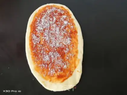 Make Honey bean soybean toast step 3