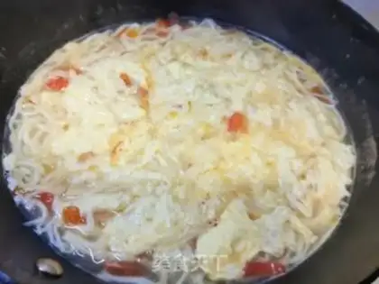Make Tomato egg paste step 12