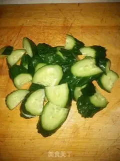 Make Fries and cucumbers step 2