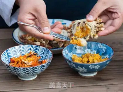 Make Crab noodles step 2