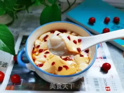 Make Red sugar tofu brain step 13