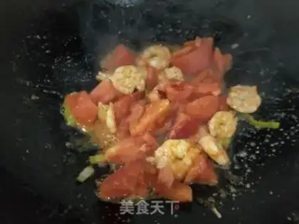 Make Tomato shrimp noodles step 8