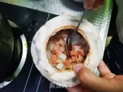Make Coconut shells step 2
