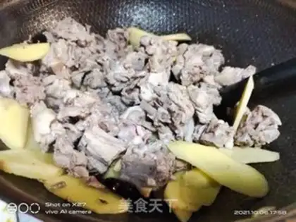 Make Potato chicken step 4