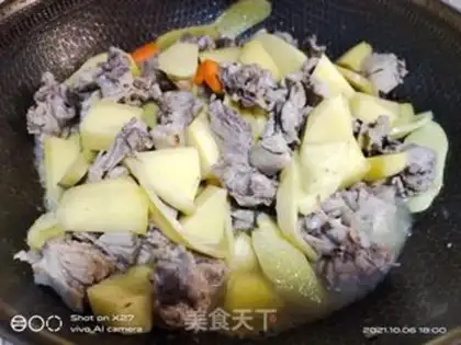 Make Potato chicken step 5