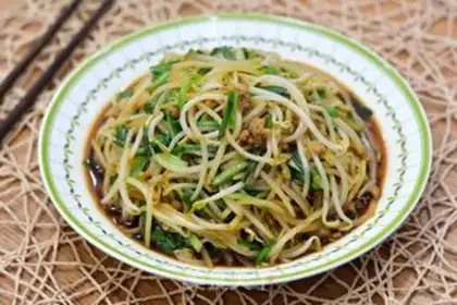 Make Meat bean sprouts step 6