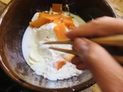 Make Pumpkin toast step 2