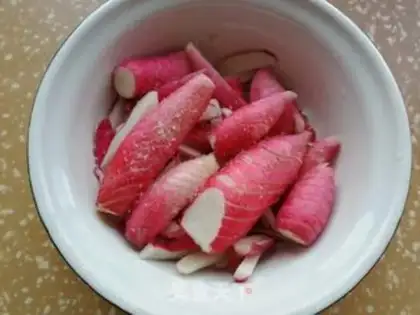 Make Sugar and radish step 2