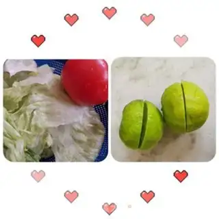 Make Lettuce with tomatoes step 0