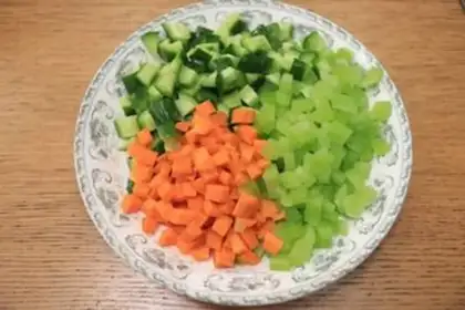Make Spicy meat step 1