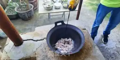 Make Iron pot lead step 2
