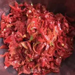 Make Xinjiang chili sauce step 2