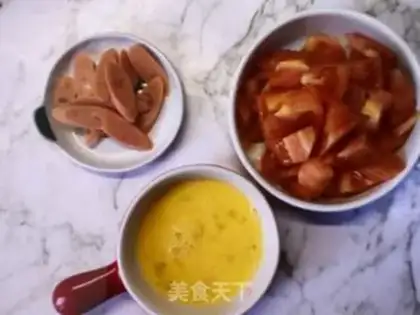 Make Cheese and ham noodles step 2