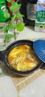 Make Crab mushroom egg soup step 9
