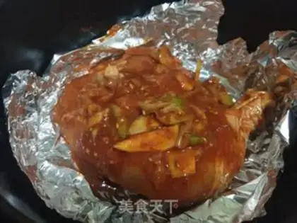 Make Air frying pan, chicken leg step 5