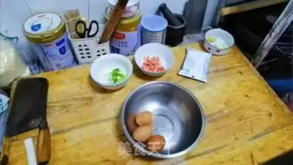 Make Eggs and ham pancakes step 0