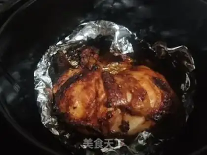Make Air frying pan, chicken leg step 8