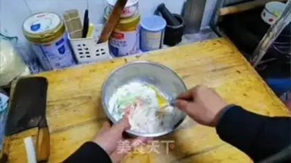 Make Eggs and ham pancakes step 5