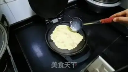 Make Eggs and ham pancakes step 8