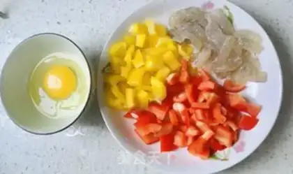 Make Skinny shrimp fried pepper step 1