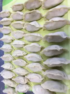 Make Ice celery dumplings step 5