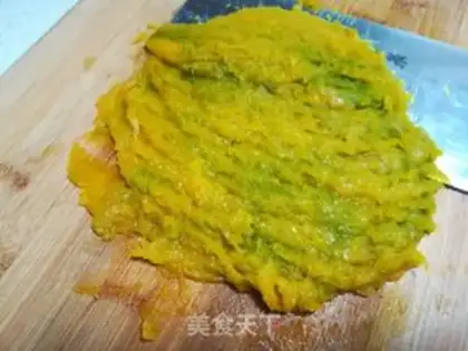 Make Pumpkin rice cake step 3