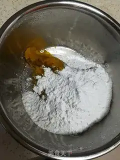 Make Pumpkin rice cake step 4