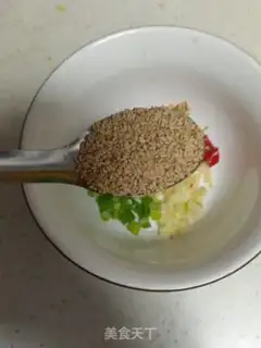 Make Pumpkin with eggs and peanut rice step 12