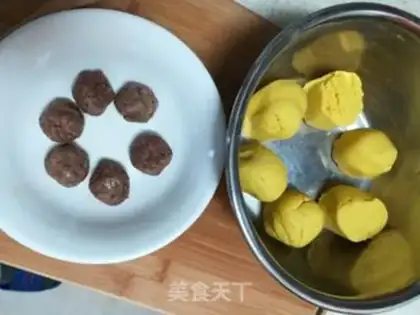 Make Pumpkin rice cake step 7