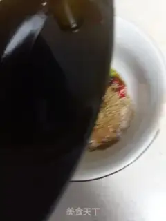 Make Pumpkin with eggs and peanut rice step 17