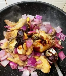 Make Abalone chicken step 5