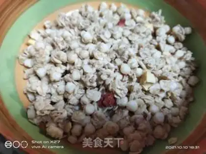 Make Fruit and oatmeal step 2