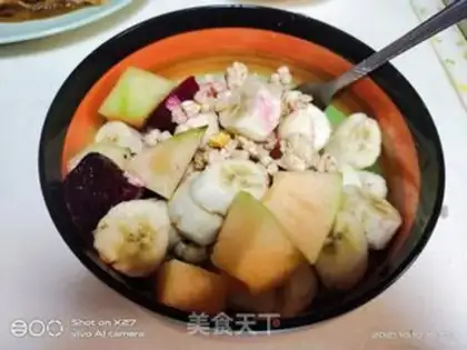 Make Fruit and oatmeal step 3
