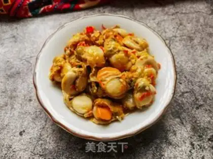 Make Garlic chili sauce and scallops step 10