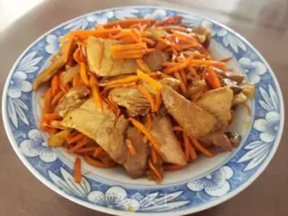 Make The carrots are fried step 5