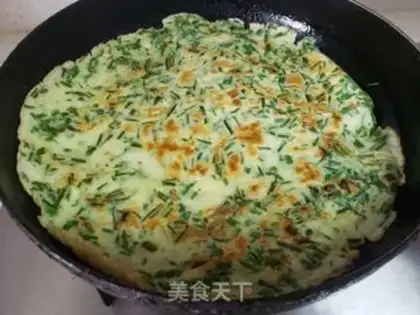 Make Garlic egg pancakes step 7
