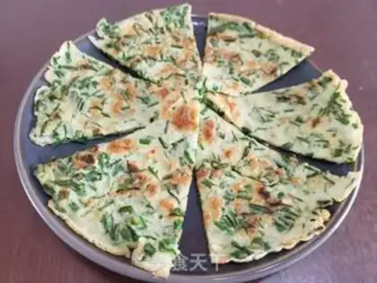 Make Garlic egg pancakes step 11
